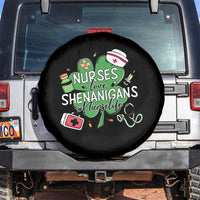 Funny St Patrick's Day Nurse Spare Tire Cover Nurses Love Shenanigans Nurse Life Shamrock