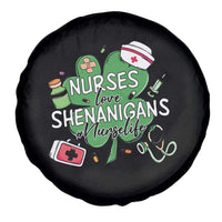 Funny St Patrick's Day Nurse Spare Tire Cover Nurses Love Shenanigans Nurse Life Shamrock