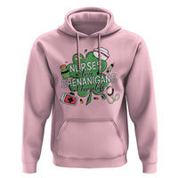 Funny St Patrick's Day Nurse Hoodie Nurses Love Shenanigans Nurse Life Shamrock