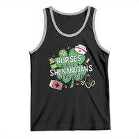 Funny St Patrick's Day Nurse Tank Top Nurses Love Shenanigans Nurse Life Shamrock