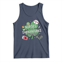 Funny St Patrick's Day Nurse Tank Top Nurses Love Shenanigans Nurse Life Shamrock