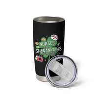 Funny St Patrick's Day Nurse Tumbler Cup Nurses Love Shenanigans Nurse Life Shamrock