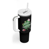 Funny St Patrick's Day Nurse Tumbler With Handle Nurses Love Shenanigans Nurse Life Shamrock