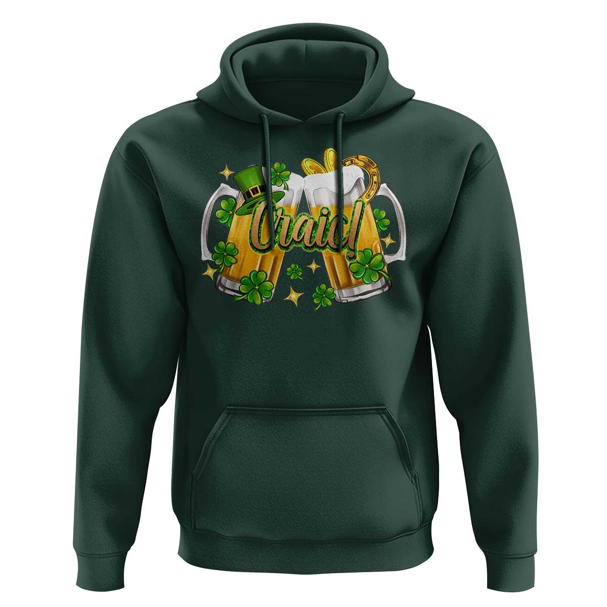 Funny St Patrick's Day Irish Beer Drinking Craic Hoodie