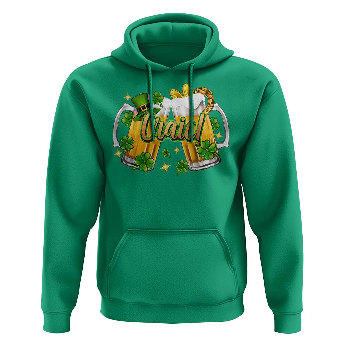 Funny St Patrick's Day Irish Beer Drinking Craic Hoodie
