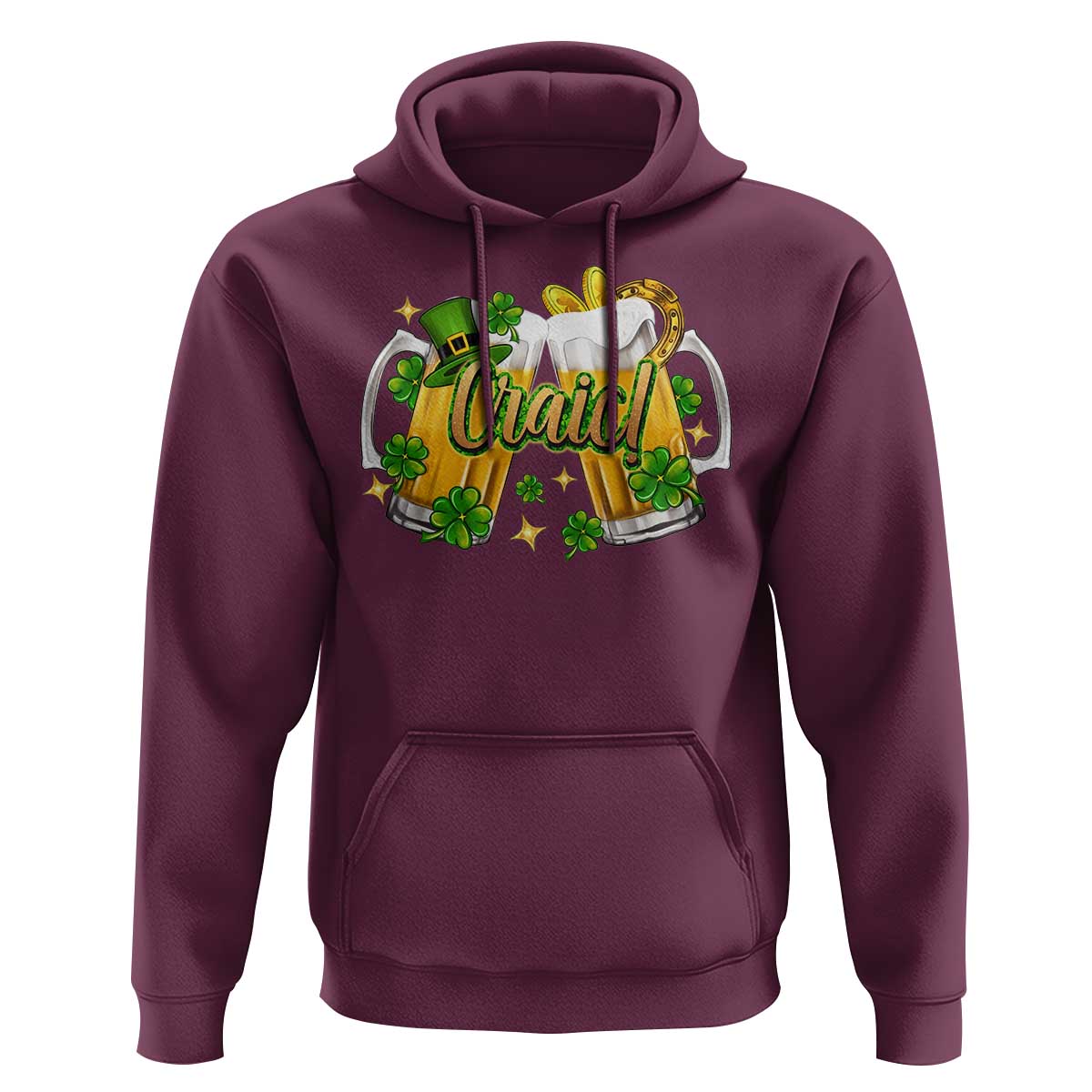 Funny St Patrick's Day Irish Beer Drinking Craic Hoodie