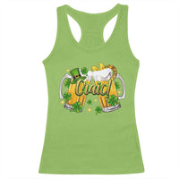 Funny St Patrick's Day Irish Beer Drinking Craic Racerback Tank Top