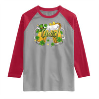 Funny St Patrick's Day Irish Beer Drinking Craic Raglan Shirt