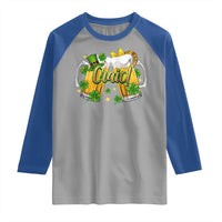 Funny St Patrick's Day Irish Beer Drinking Craic Raglan Shirt