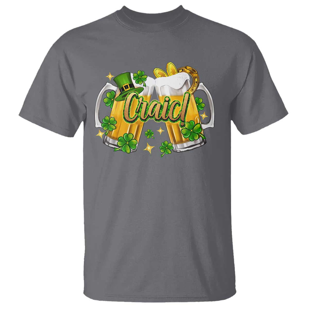 Funny St Patrick's Day Irish Beer Drinking Craic T Shirt