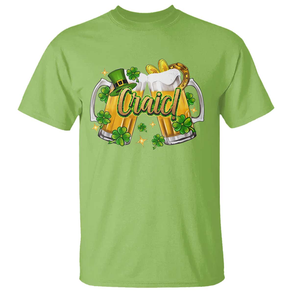Funny St Patrick's Day Irish Beer Drinking Craic T Shirt