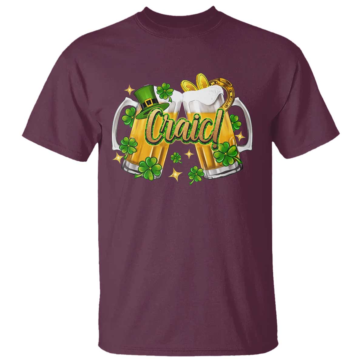 Funny St Patrick's Day Irish Beer Drinking Craic T Shirt