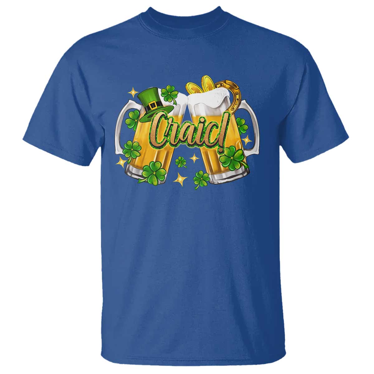 Funny St Patrick's Day Irish Beer Drinking Craic T Shirt