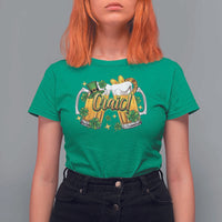 Funny St Patrick's Day Irish Beer Drinking Craic T Shirt For Women