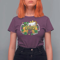 Funny St Patrick's Day Irish Beer Drinking Craic T Shirt For Women