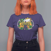 Funny St Patrick's Day Irish Beer Drinking Craic T Shirt For Women