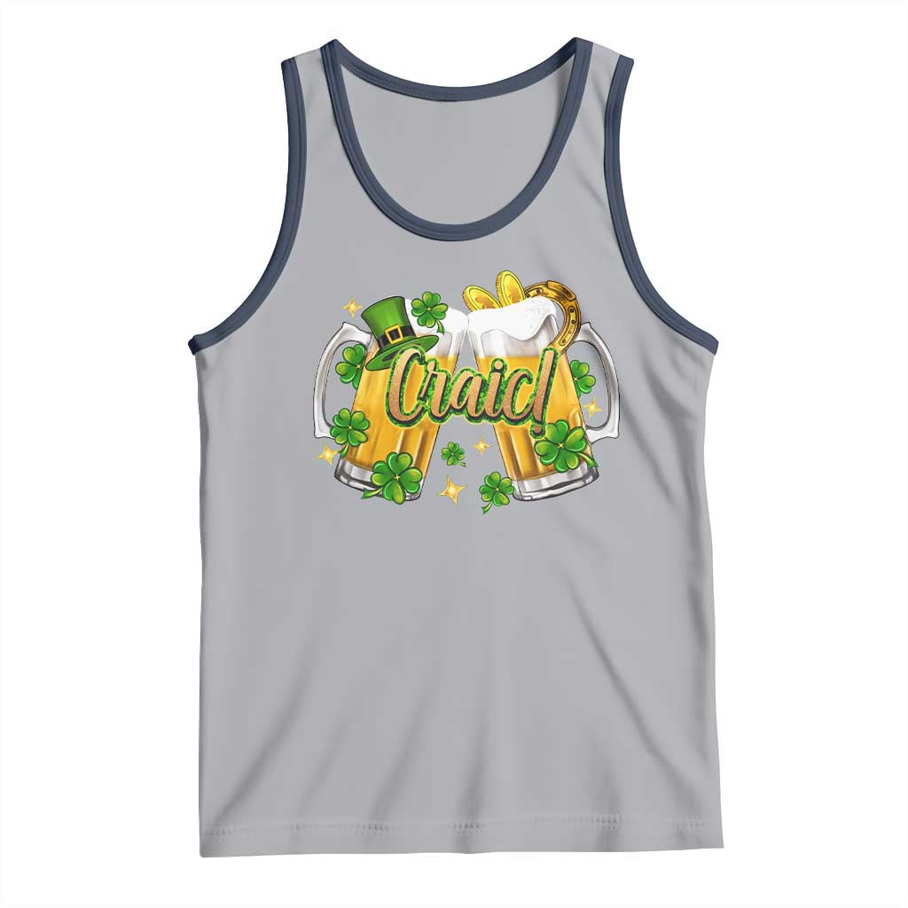Funny St Patrick's Day Irish Beer Drinking Craic Tank Top