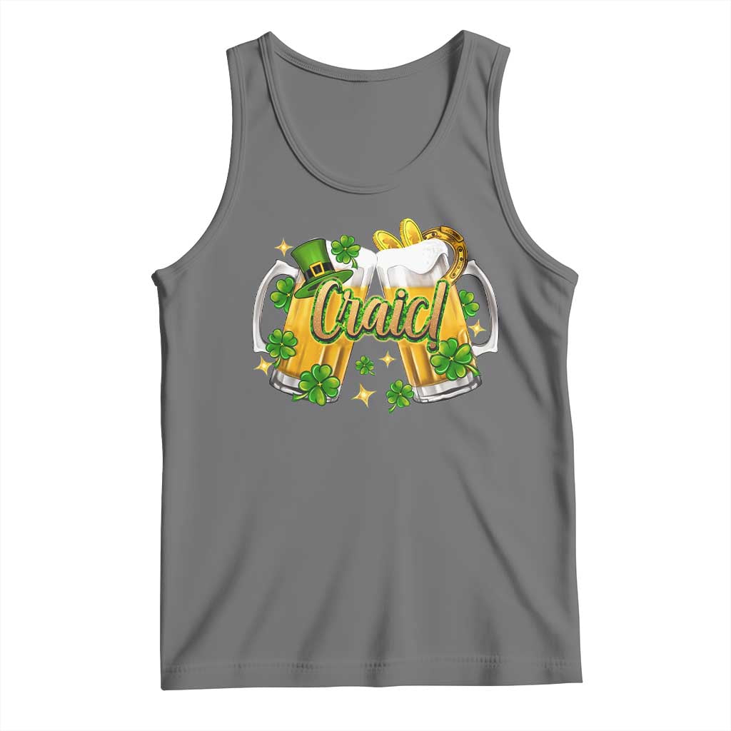 Funny St Patrick's Day Irish Beer Drinking Craic Tank Top