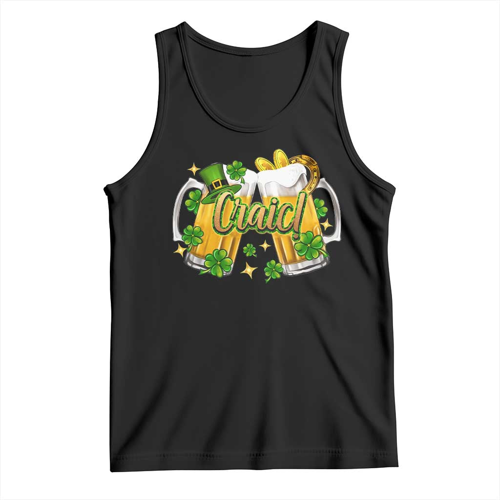 Funny St Patrick's Day Irish Beer Drinking Craic Tank Top