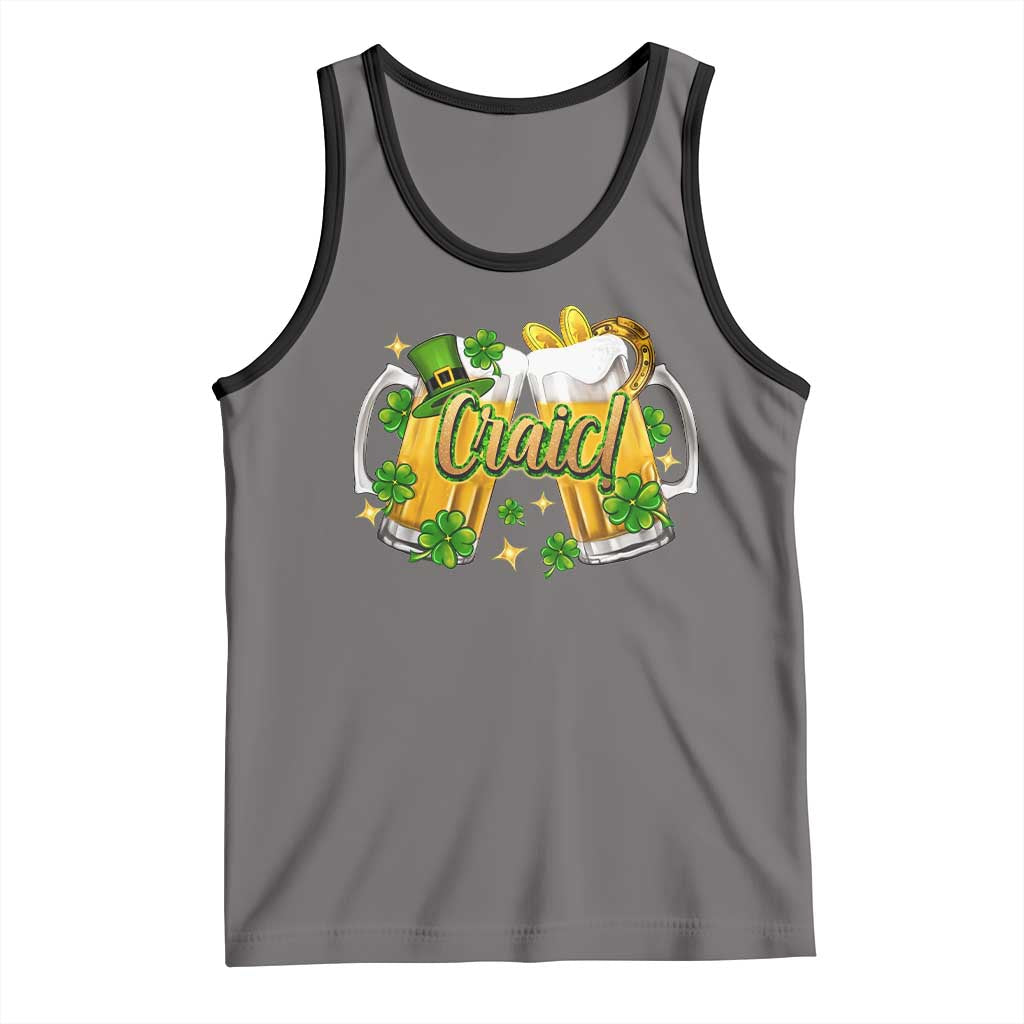 Funny St Patrick's Day Irish Beer Drinking Craic Tank Top