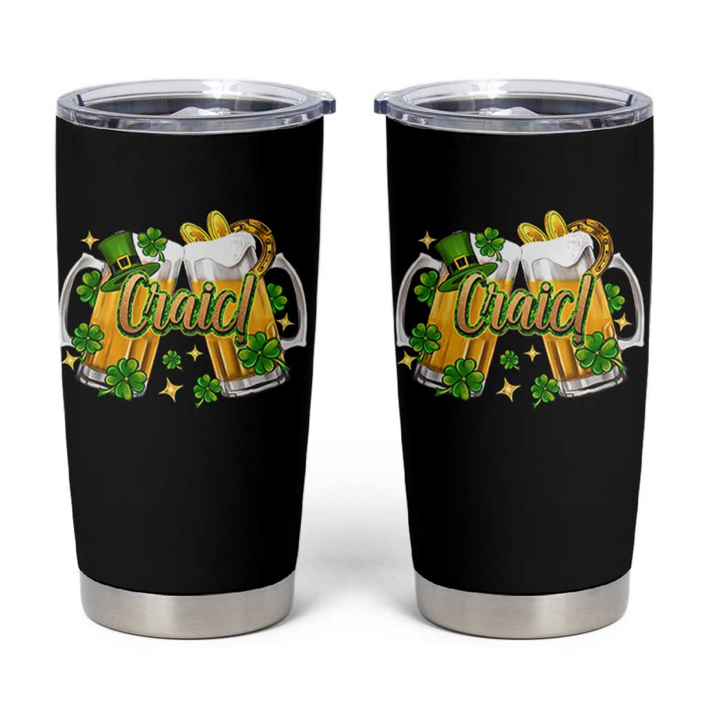 Funny St Patrick's Day Irish Beer Drinking Craic Tumbler Cup - Wonder Print Shop