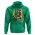 Funny St Patrick's Day Racoon Hoodie Kiss Me I'm Feral Horseshoe Shamrock