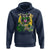 Funny St Patrick's Day Racoon Hoodie Kiss Me I'm Feral Horseshoe Shamrock