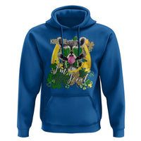 Funny St Patrick's Day Racoon Hoodie Kiss Me I'm Feral Horseshoe Shamrock