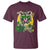 Funny St Patrick's Day Racoon T Shirt Kiss Me I'm Feral Horseshoe Shamrock
