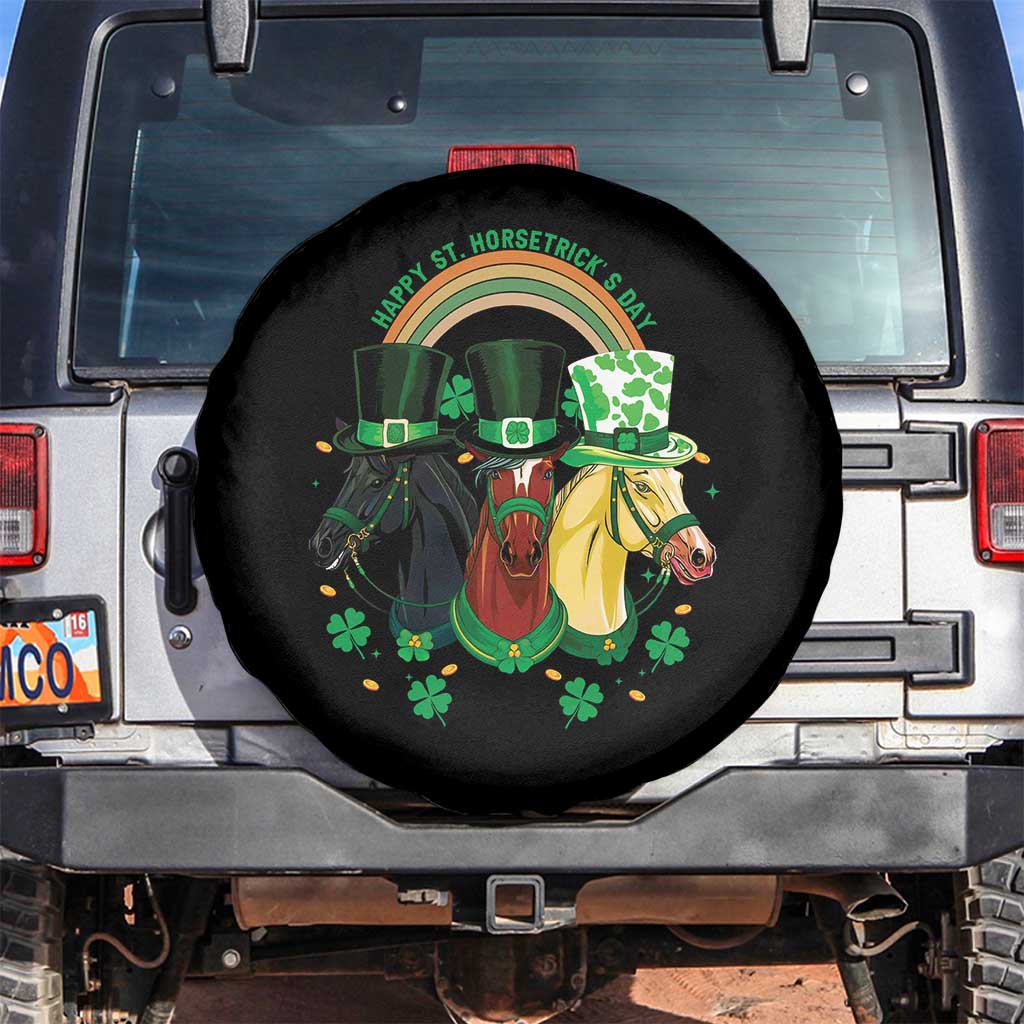 Funny St Patrick's Day Horse Spare Tire Cover Happy St Horsetrick's Day Shamrock
