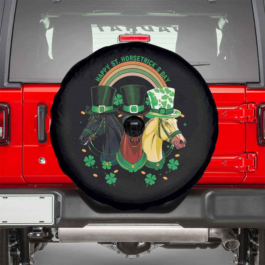Funny St Patrick's Day Horse Spare Tire Cover Happy St Horsetrick's Day Shamrock