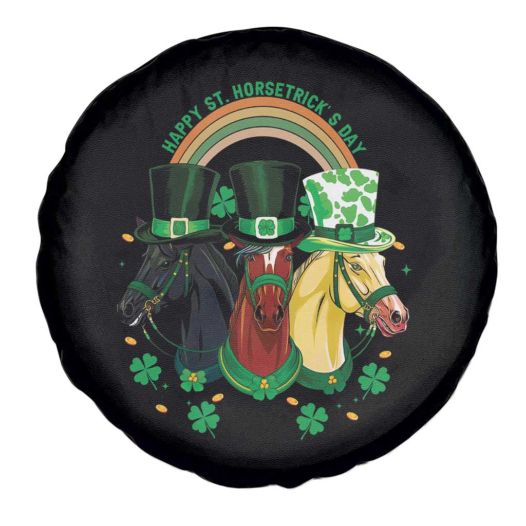 Funny St Patrick's Day Horse Spare Tire Cover Happy St Horsetrick's Day Shamrock
