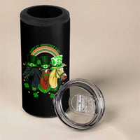 Funny St Patrick's Day Horse 4 in 1 Can Cooler Tumbler Happy St Horsetrick's Day Shamrock