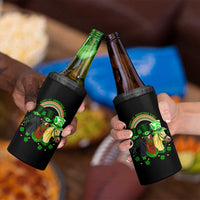 Funny St Patrick's Day Horse 4 in 1 Can Cooler Tumbler Happy St Horsetrick's Day Shamrock