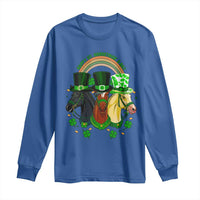 Funny St Patrick's Day Horse Long Sleeve Shirt Happy St Horsetrick's Day Shamrock