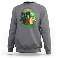 Funny St Patrick's Day Horse Sweatshirt Happy St Horsetrick's Day Shamrock