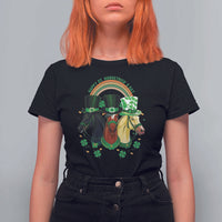 Funny St Patrick's Day Horse T Shirt For Women Happy St Horsetrick's Day Shamrock
