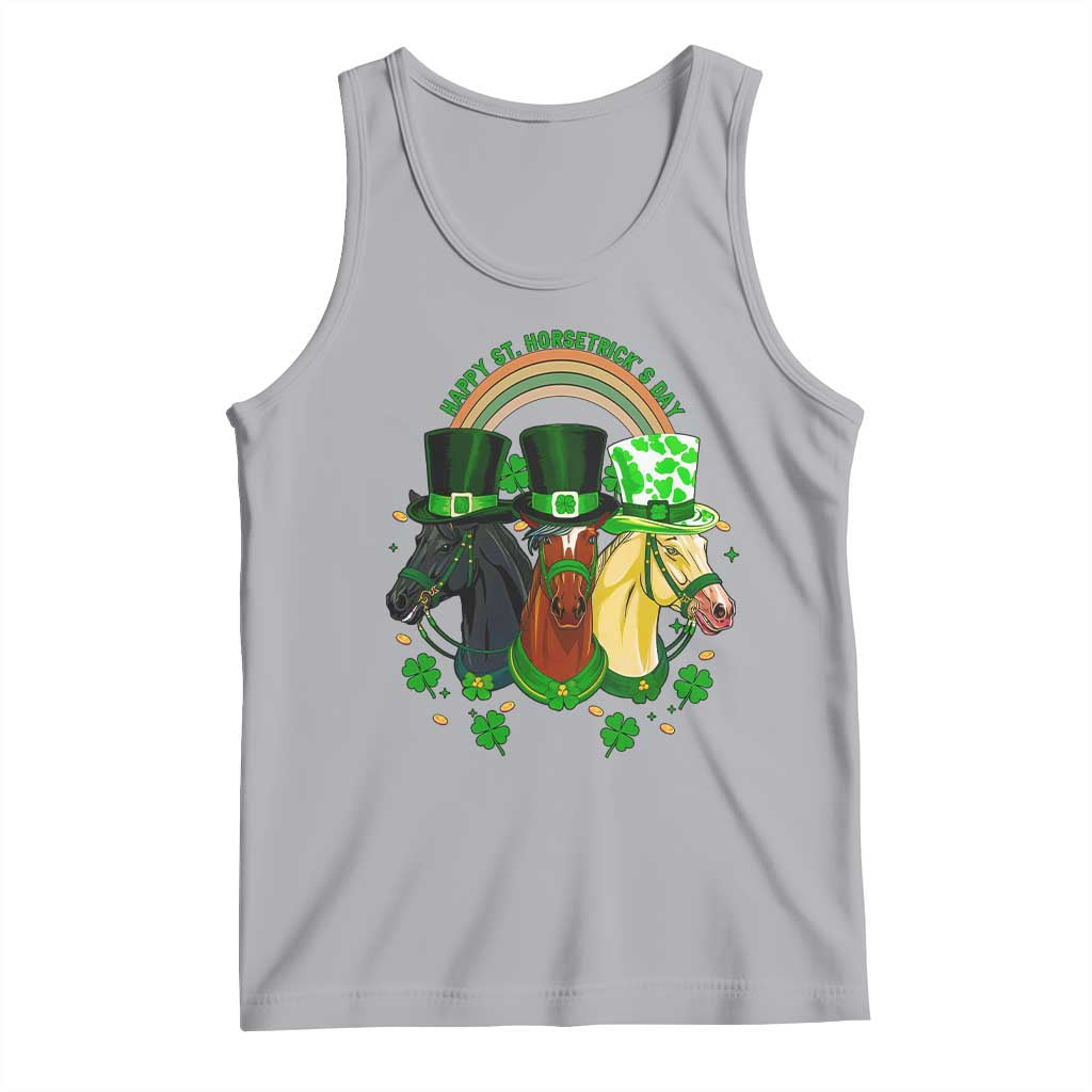 Funny St Patrick's Day Horse Tank Top Happy St Horsetrick's Day Shamrock