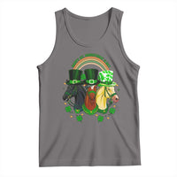 Funny St Patrick's Day Horse Tank Top Happy St Horsetrick's Day Shamrock