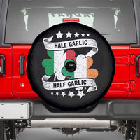 Funny Half Gaelic Half Garlic Spare Tire Cover Irish Italian St. Patrick's Day
