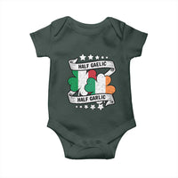 Funny Half Gaelic Half Garlic Baby Onesie Irish Italian St. Patrick's Day