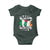 Funny Half Gaelic Half Garlic Baby Onesie Irish Italian St. Patrick's Day