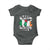 Funny Half Gaelic Half Garlic Baby Onesie Irish Italian St. Patrick's Day