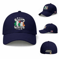 Funny Half Gaelic Half Garlic Baseball Cap Irish Italian St. Patrick's Day