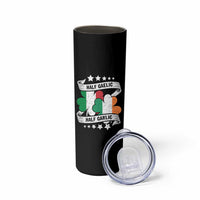 Funny Half Gaelic Half Garlic Skinny Tumbler Irish Italian St. Patrick's Day