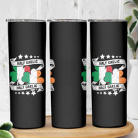 Funny Half Gaelic Half Garlic Skinny Tumbler Irish Italian St. Patrick's Day