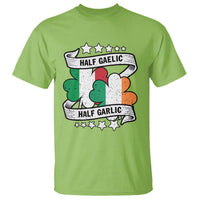 Funny Half Gaelic Half Garlic T Shirt Irish Italian St. Patrick's Day