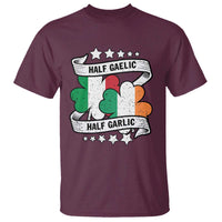 Funny Half Gaelic Half Garlic T Shirt Irish Italian St. Patrick's Day