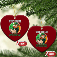 Funny The Irish We Don't Always Win But We Always Fight Ceramic Ornament - Wonder Print Shop