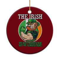 Funny The Irish We Don't Always Win But We Always Fight Ceramic Ornament - Wonder Print Shop